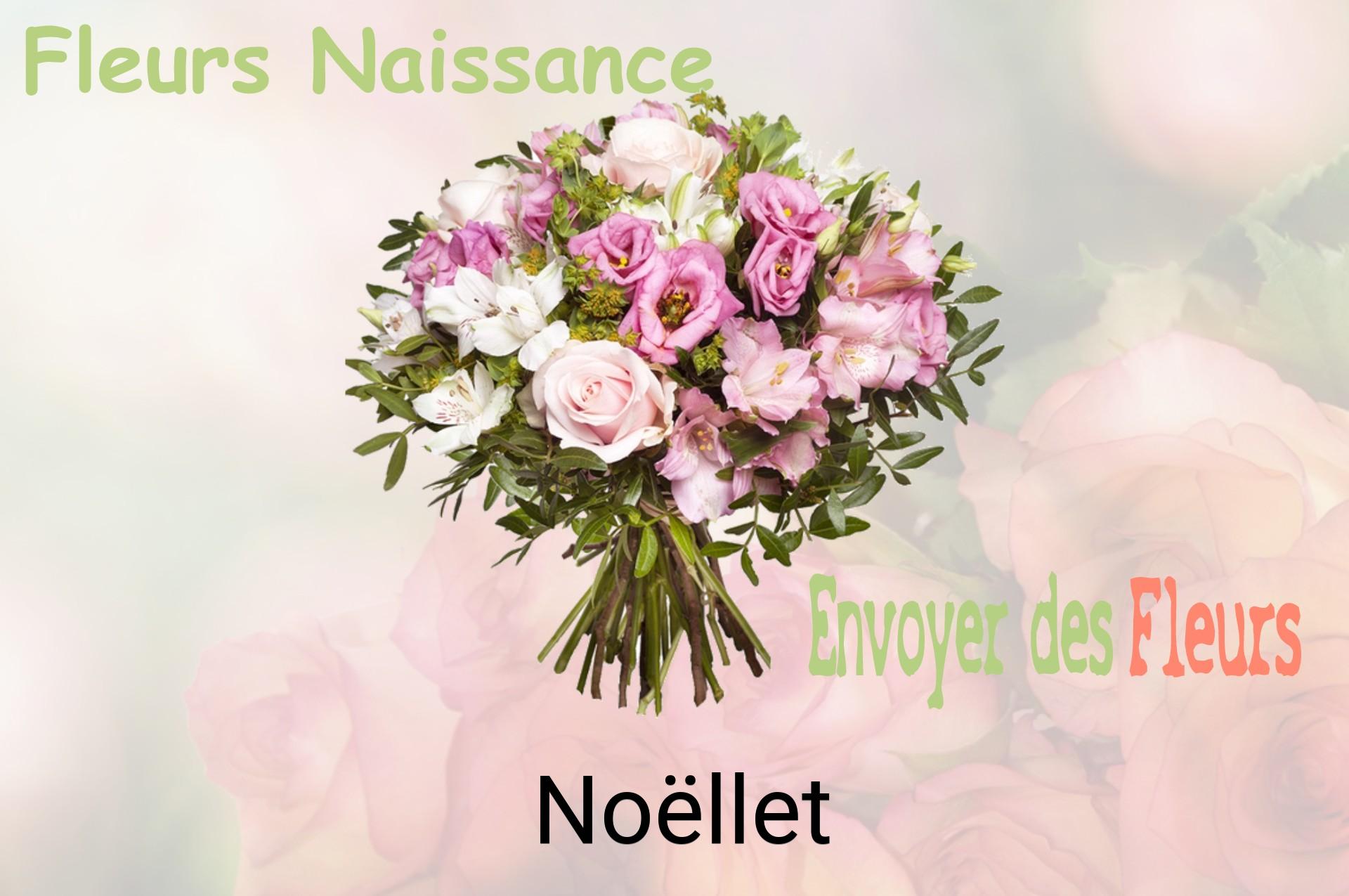 Bouquet de fleurs de naissance livré à Noëllet
